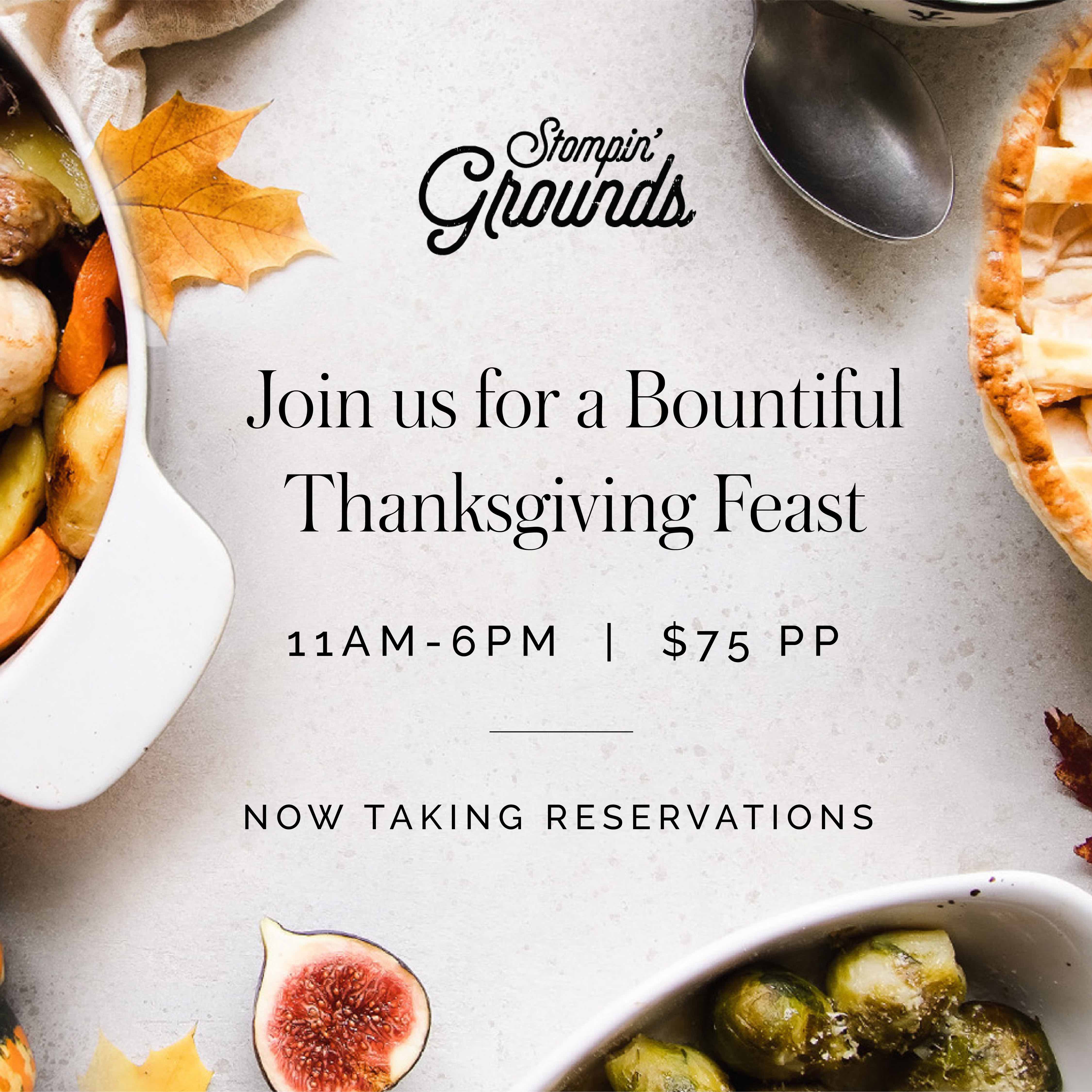 Thanksgiving Buffet at Stompin' Grounds inside JW Marriott Edible