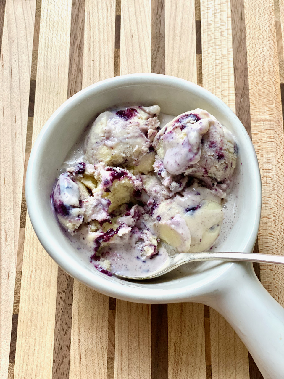 Blueberry Buttermilk Swirl Ice Cream | Edible Nashville