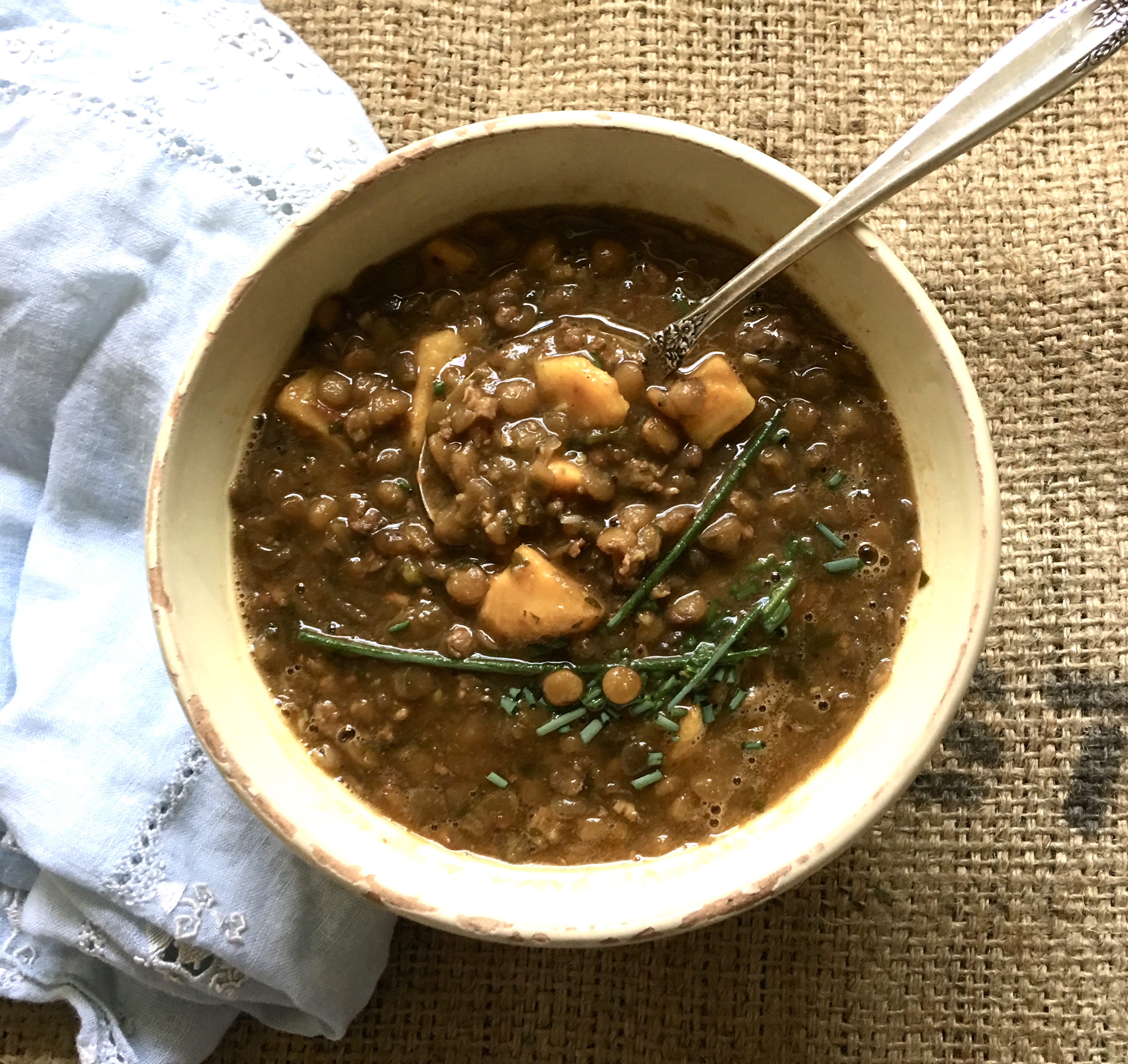 Lentil Stew with Sweet Potatoes and Lamb | Edible Nashville