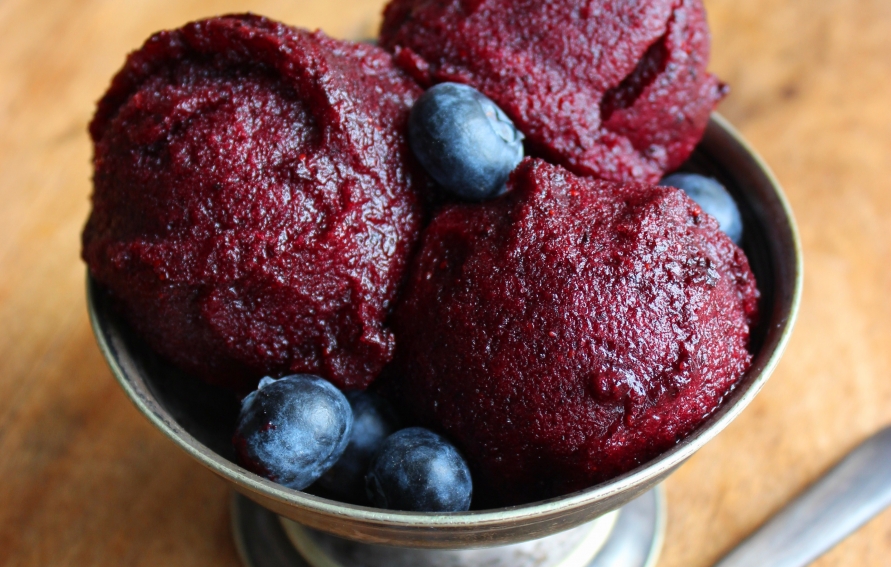 Blueberry Sorbet with Kroger Simple Truth Organic Frozen Blueberries ...