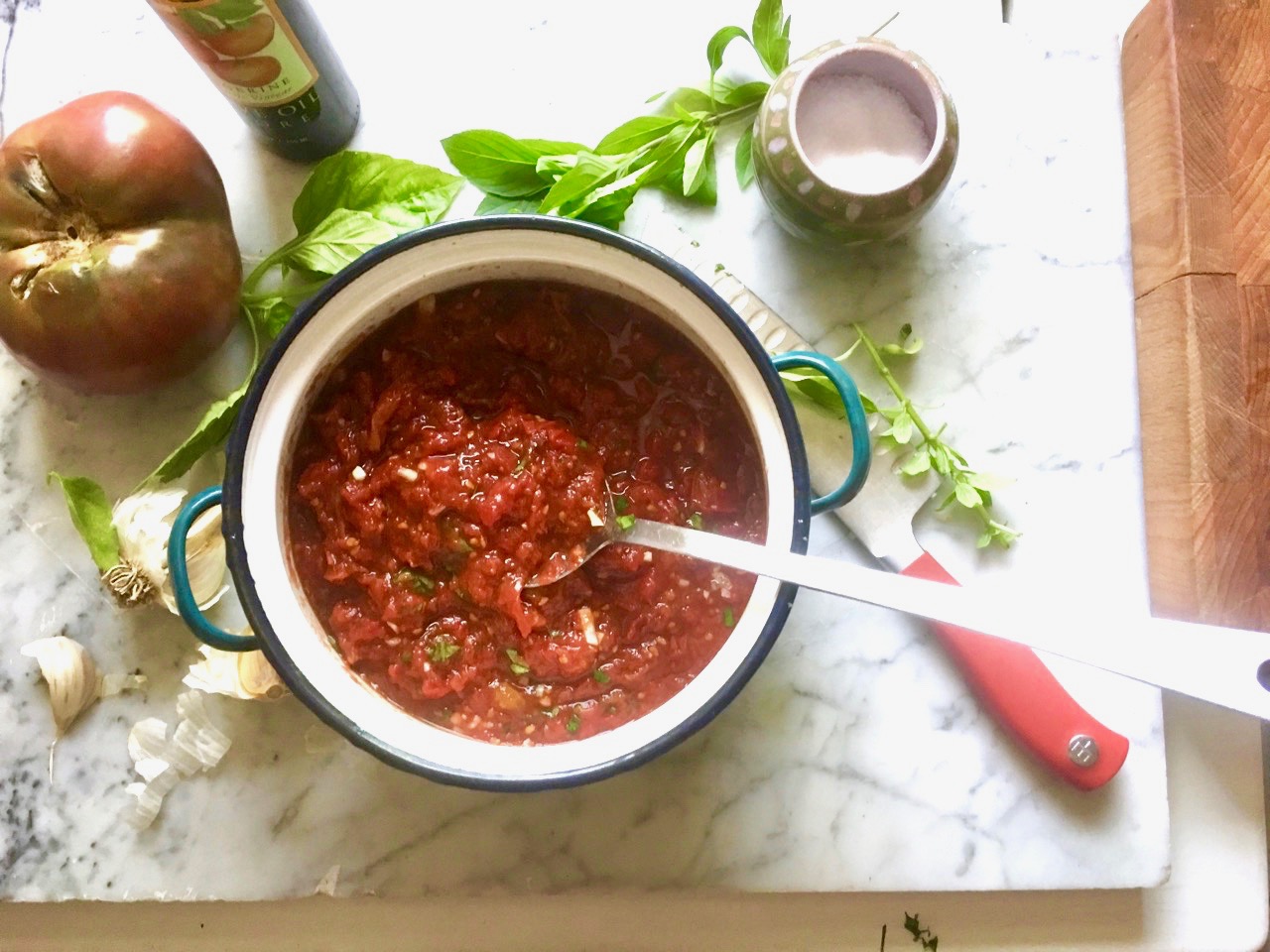 Lazy Summer Tomato Sauce - Edible Nashville