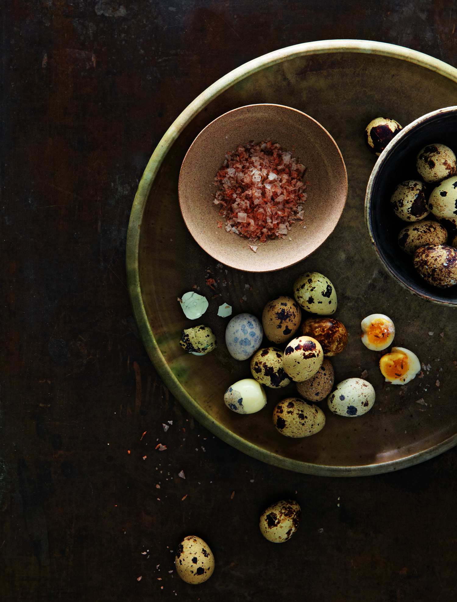 Quail Eggs with Flavored Salt - Edible Nashville