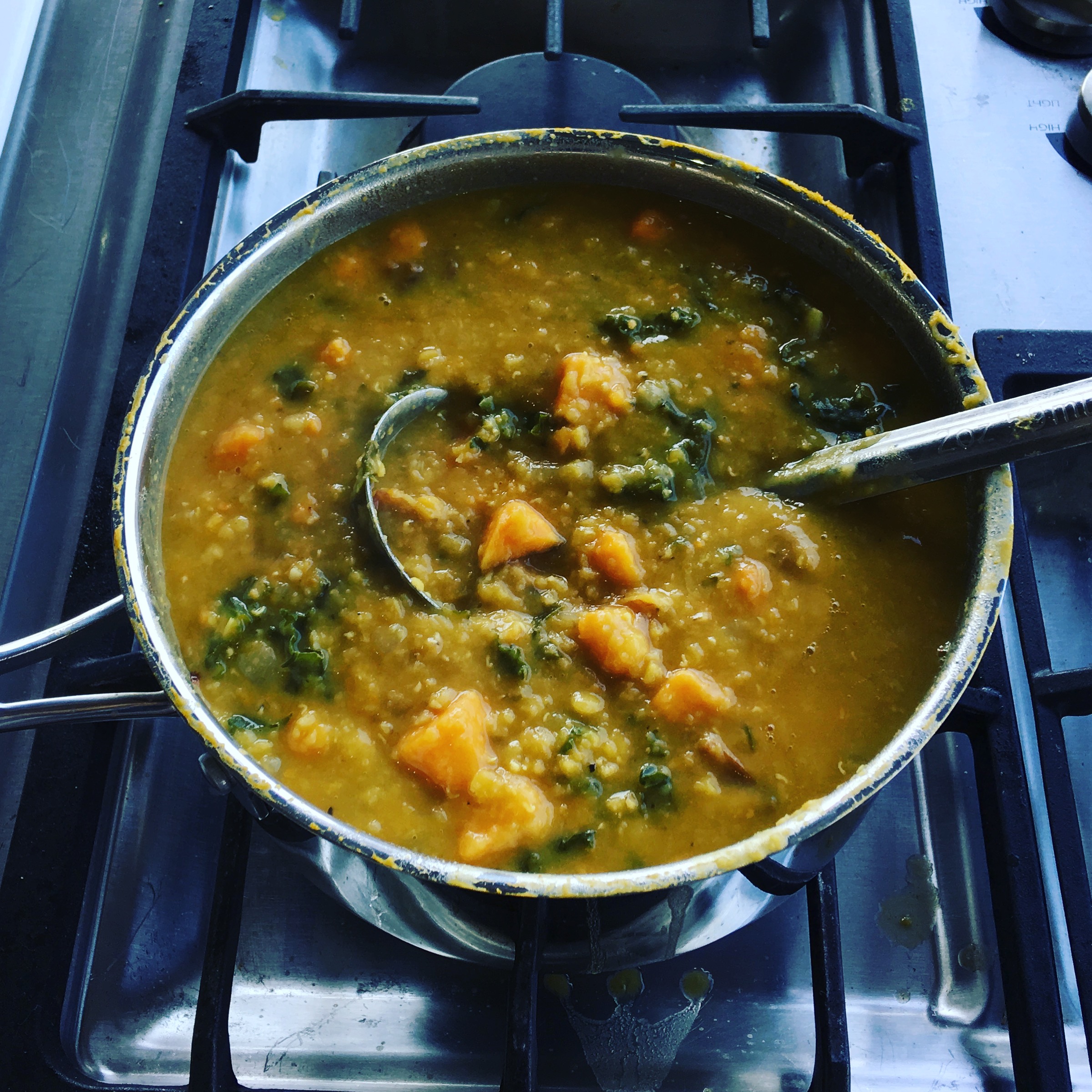 Sweet Potato, Kale, and Red Lentil Soup - Edible Nashville