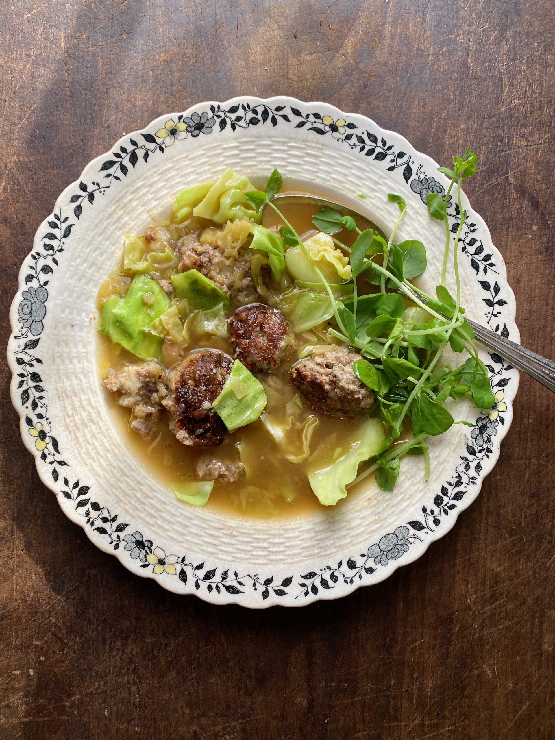 Lamb Meatballs in Broth with Cabbage - Edible Nashville