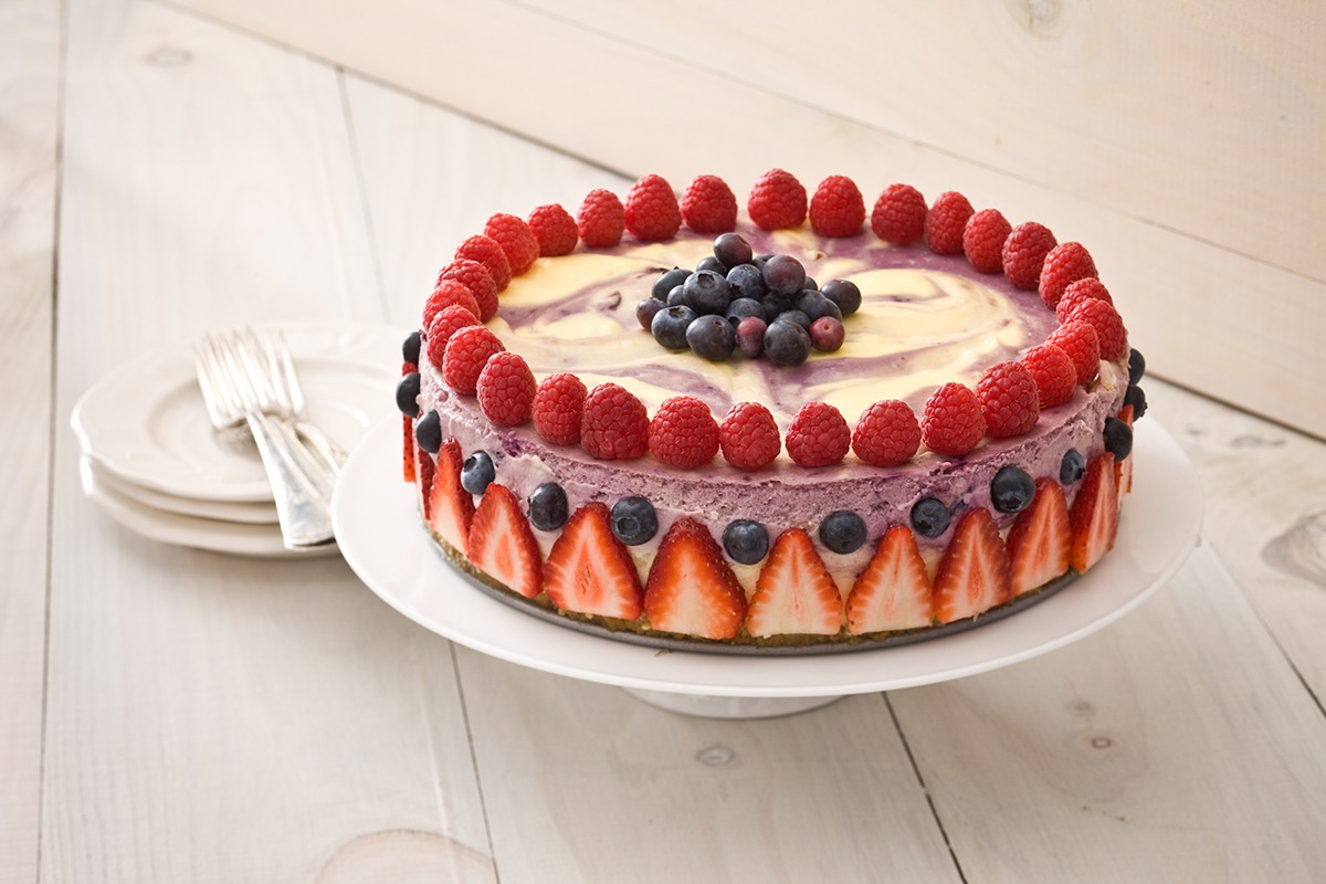 Puckett's Blueberry Swirl Cheesecake - Edible Nashville