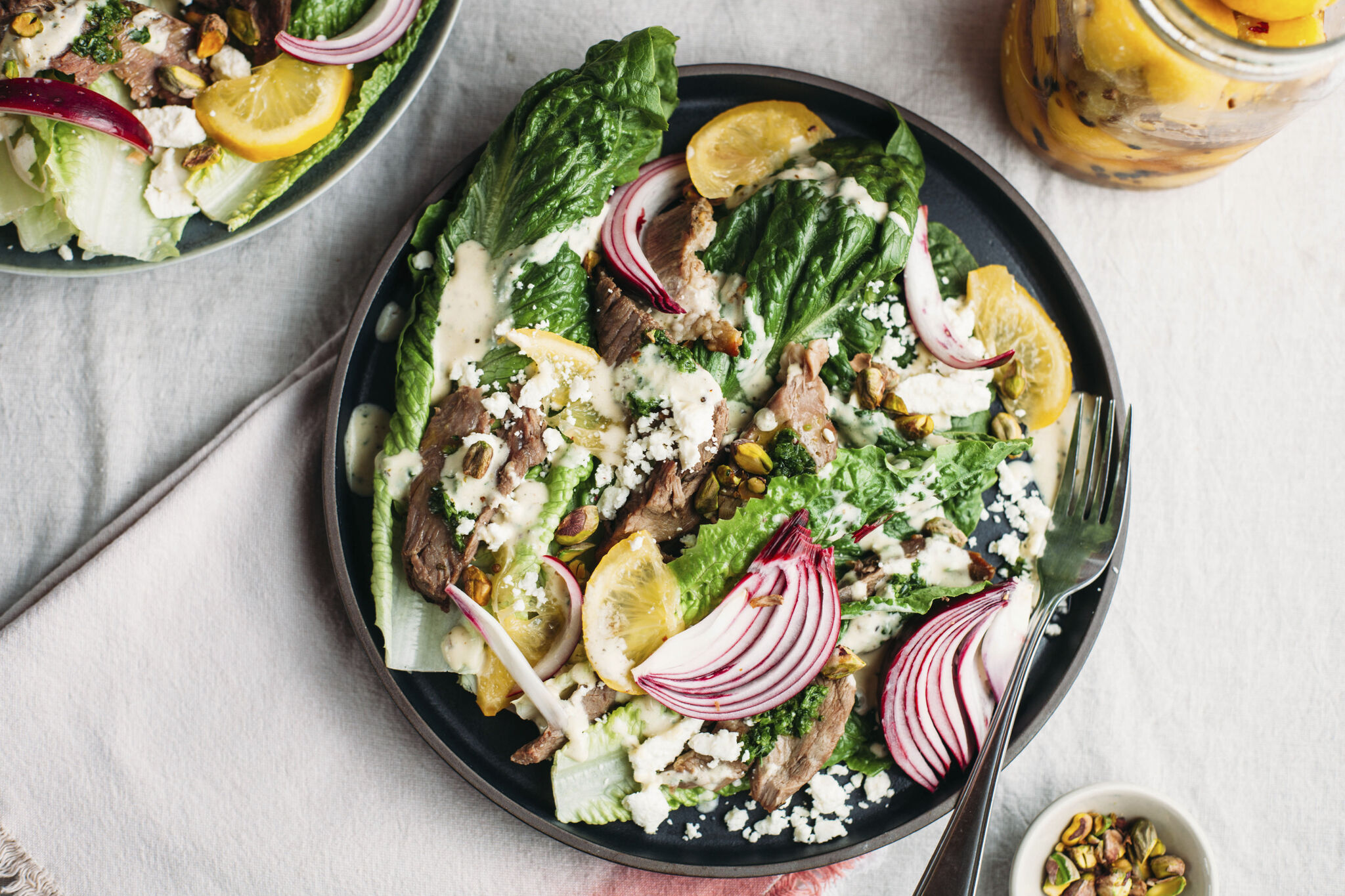 Greek-ish Lamb Salad With Yogurt Dressing - Edible Nashville
