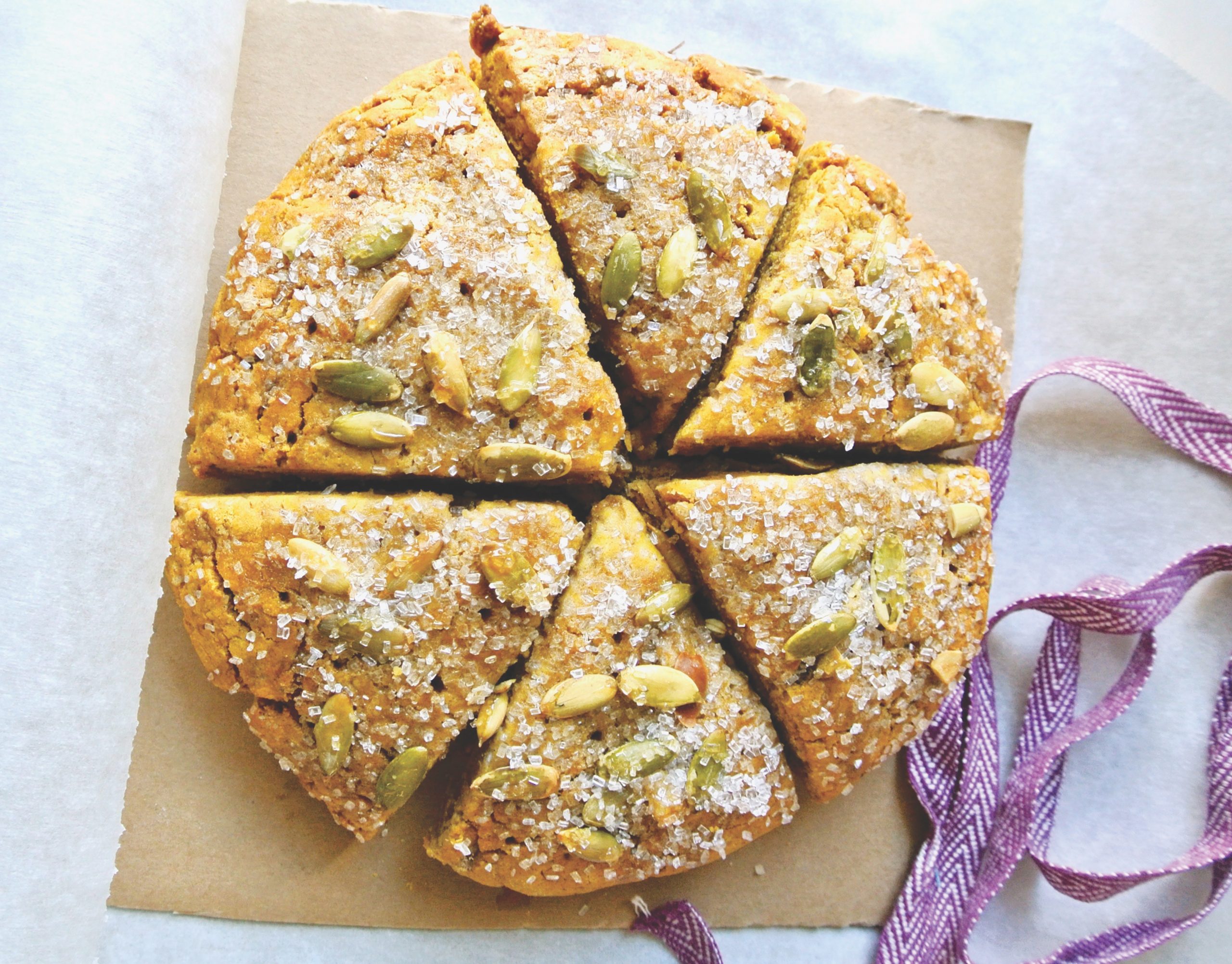 Pumpkin Ginger Scones with Maple Drizzle - Edible Nashville