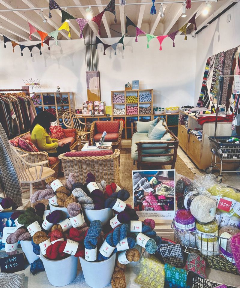 Cozy quarters at MDK’s world HQ in Nashville (Modern Daily Knitting)