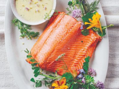 Poached Salmon with No-Fail Hollandaise