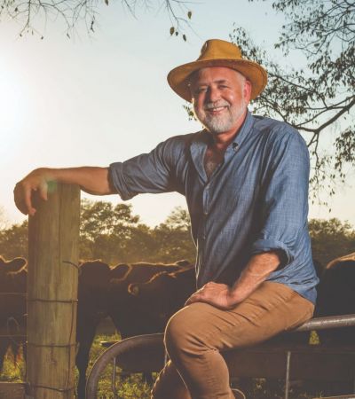 Turnip Truck owner John Dyke at his farm in Lynnville, Tennessee (Angelea Yoder)